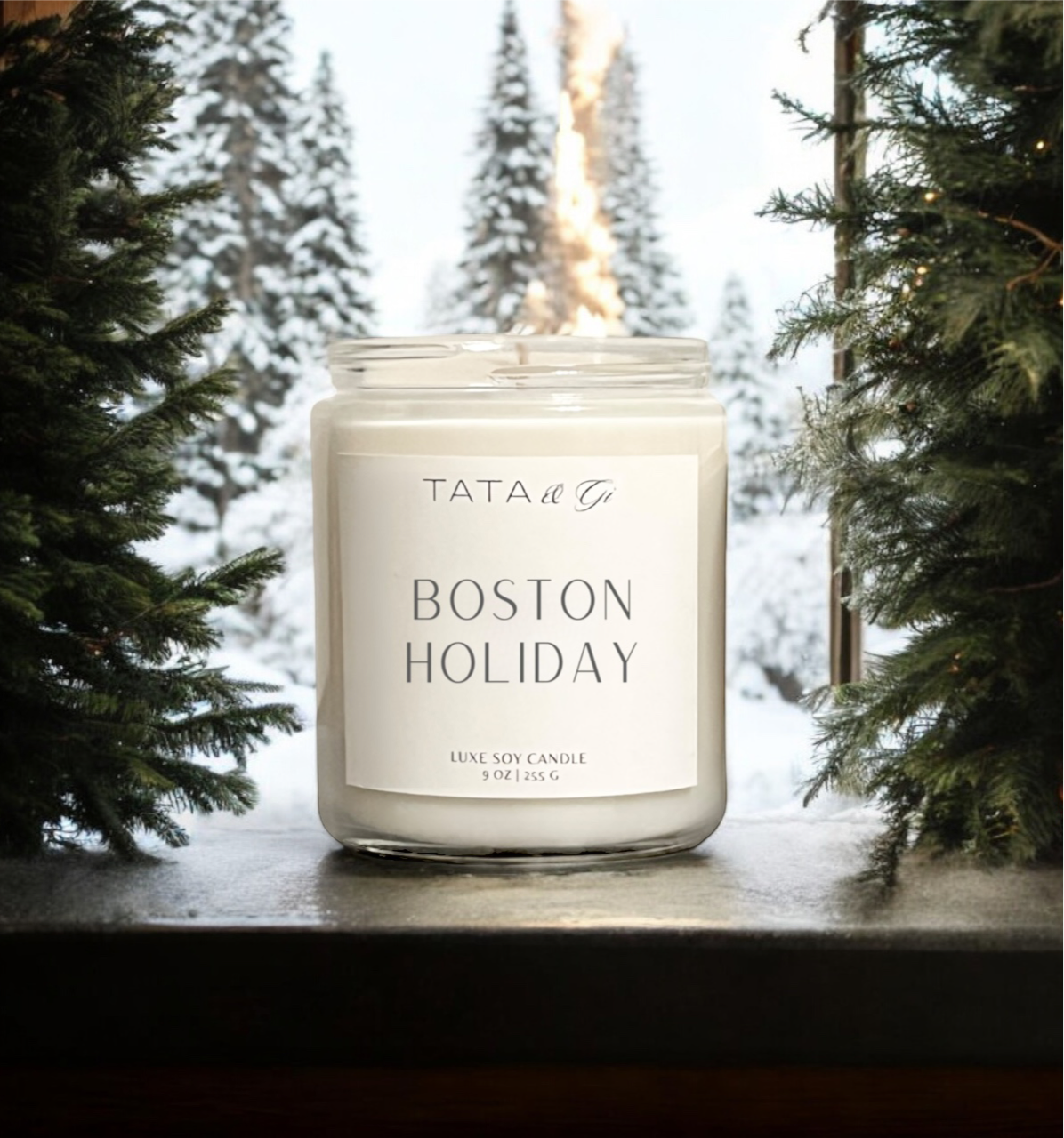 Boston Holiday Classic Clear Candle