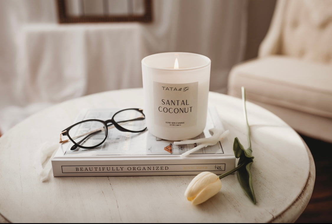 Santal Coconut Signature Alabaster Candle