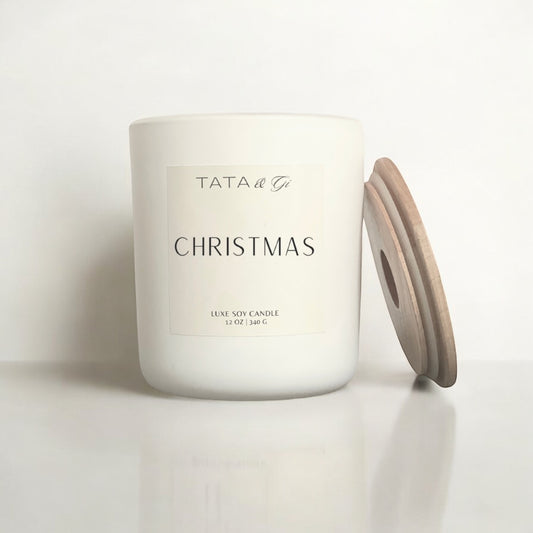 Christmas Signature Alabaster Candle