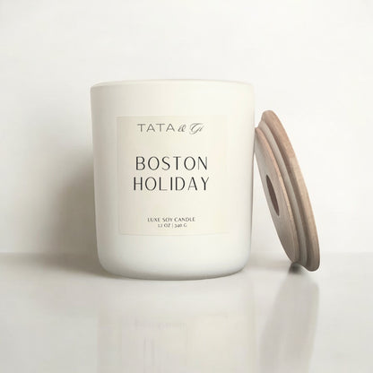 Boston Holiday Signature Alabaster Candle